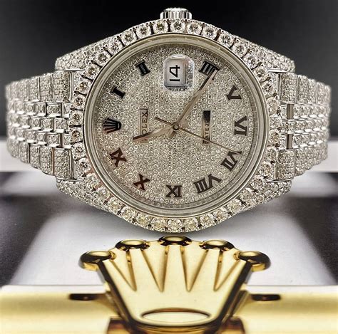 iced out rolex fake|iced out 36mm rolex.